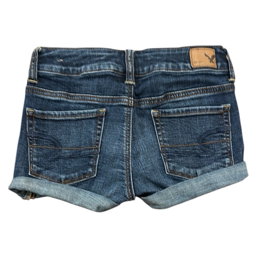 American Eagle Super Stretch Shortie Jean Shorts • Size 00